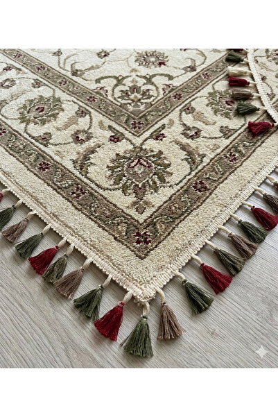 MİKSAJ KREM - HAKİ - KIRMIZI PÜSKÜL SAÇAK