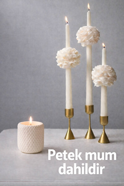 Genel Markalar MİSACONCEPT KOKULU ŞAMDAN MUM 3 ADET ŞAKAYIKLI ŞAMDAN MUMU(ŞAM...