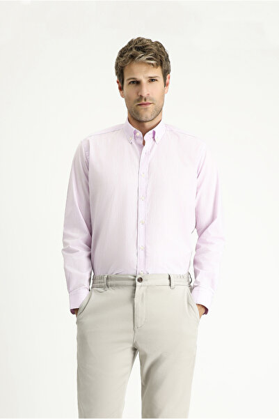 Kiğılı Uzun Kol Regular Fit Spor Pamuk Gömlek