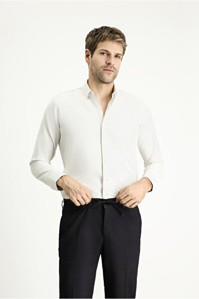 Kiğılı Cămașă cu mânecă lungă, slim fit, din bumbac în dungi, ușor de călcat,...