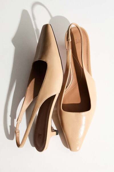 H&M Kitten-heeled slingbacks