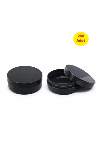 demethome 250 Adet 150 Ml (cc) Boş Plastik Yassı Kozmetik-krem-pomat-ECZA-döv...