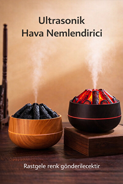 Akfa Ultrasonik Hava Nemlendirici Aroma Difüzörü Led Işıklı 300ml Buhar Makin...