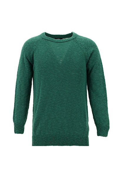 Kiğılı Pulover din bumbac, slim-fit, cu decolteu