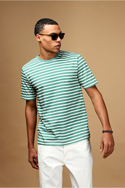 Kiğılı Tricou cu dungi din bumbac, cu decolteu, cu croiala normala