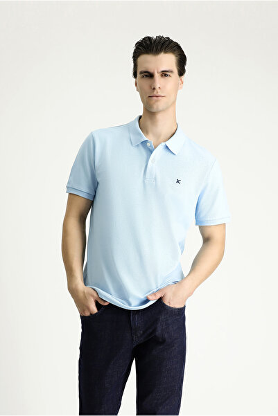Kiğılı Slim Fit Dar Kesim Nakışlı Pamuk Polo Yaka Tişört