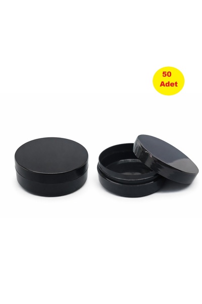 demethome 150 Ml Boş Plastik Yassı Kozmetik-krem-pomat-ECZA Kavanozu 50 ADET ...