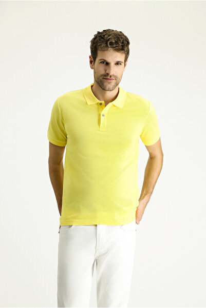 Kiğılı Slim Fit Dar Kesim Nakışlı Pamuk Polo Yaka Tişört