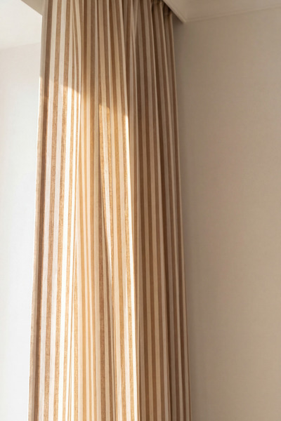 Kayasoft Sütlü Kahve Keten Dokulu Fon Perde Kornişe Uygun Pilesiz Modern Düz ...