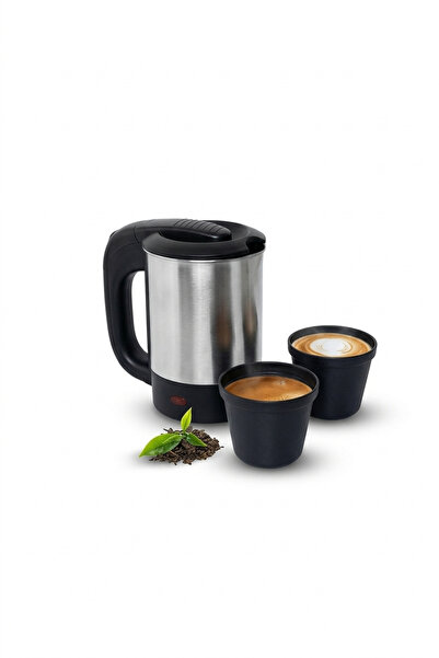 Emka Home Premium 24V Araç İçi Su Isıtıcı Kettle - 800 Ml Paslanmaz Çelik Kam...