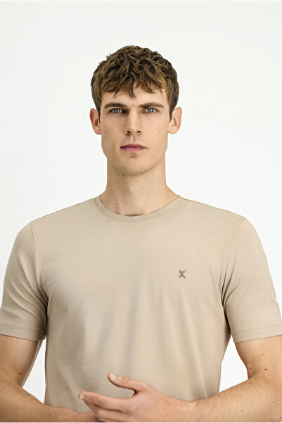 Kiğılı Tricou din bumbac, slim, cu decolteu, slim fit