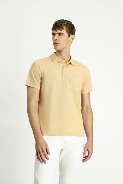 Kiğılı Μπλουζάκι με κανονική εφαρμογή, βαμβακερό κέντημα με γιακά πόλο με τσέπες