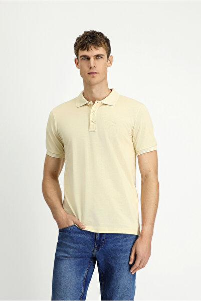 Kiğılı Tricou Slim Fit din bumbac, fără ondulații, cu gât polo