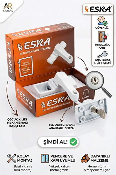 Esra Kilitli Pencere ve Kapı Emniyet Kilidi - Çocuk Güvenliği ve Hırsızlığa K...