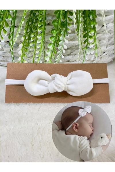 YENİDOĞAN Yumuşak Full Esnek Pamuk Dolgulu Kız Bebek Bandana