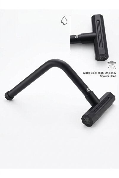 GMS Lüx Siyah Mutfak Batarya Kuğusu Batarya Borusu Metal Siyah Batarya Borusu...