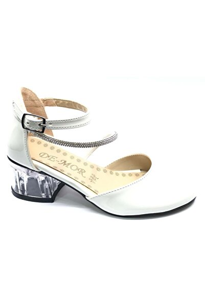 KOCAMANLAR İremsu 1255545 Girl's Evening Dress Stoned t Heeled Shoes White