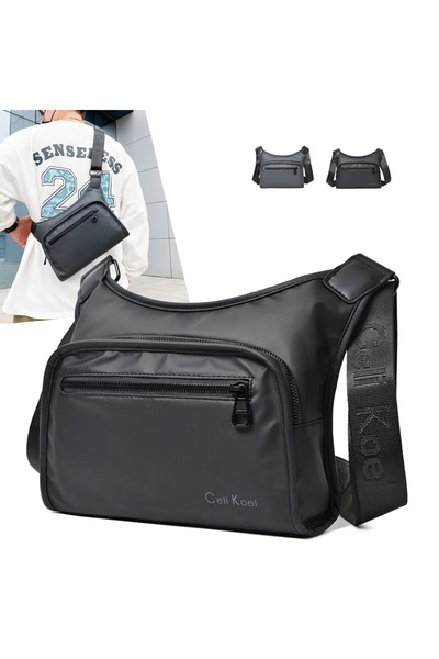 AMD BAG حقائب كتف مقاومة للماء للرجال، حقيبة ساعي البريد رجالية على الطراز ال...