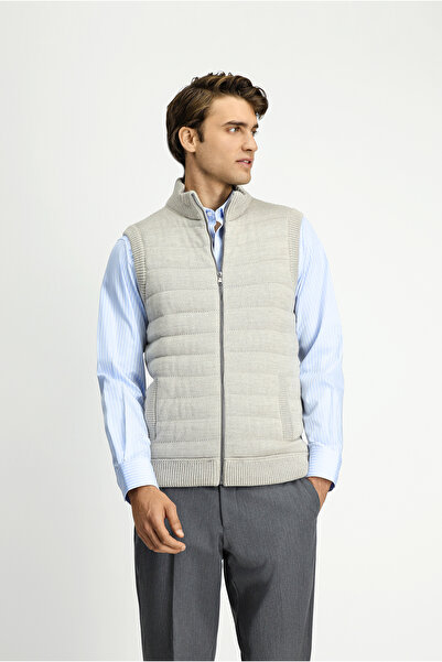 Kiğılı Patterned Zippered Knitwear Vest