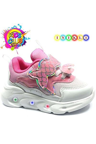 Kids Club Shoes أحذية رياضية مضاءة للأطفال من كول أريا طبي باللون البودرة
