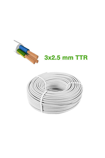 Go İthalat كابل TTR 3x2.5mm كابل CCA بطول 100 متر
