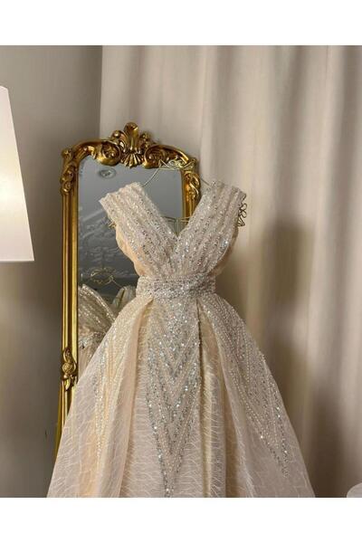 vanus fashion فستان سهرة طويل 4914