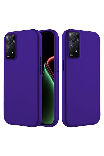 Zebana Redmi Note 11 Pro Compatible Case K Velvet Erasable Launch Case Navy Blue