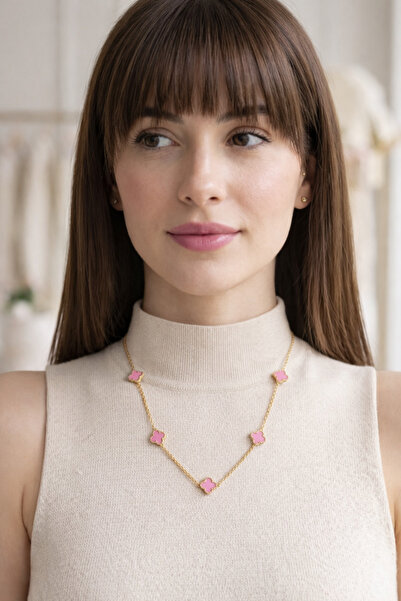 MİLUNXTE قلادة البرسيم المقاومة للصدأ 316L مع خيارات الألوان الأسود والأبيض و...