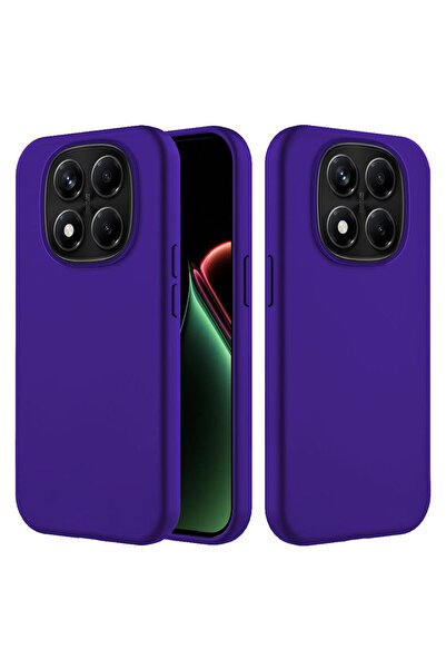 Zebana Poco X7 Compatible Case K Velvet Erasable Launch Case Navy Blue