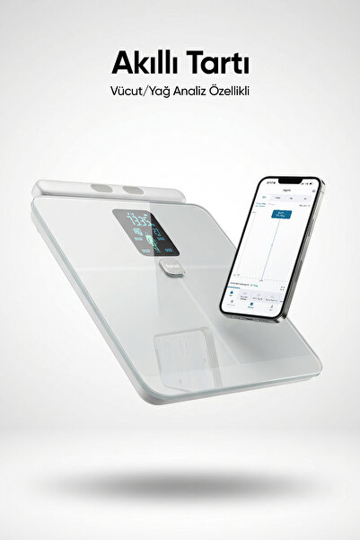 Fressi Dijital Baskül ShapePro 8 Elektrotlu Gümüş Akıllı Tartı