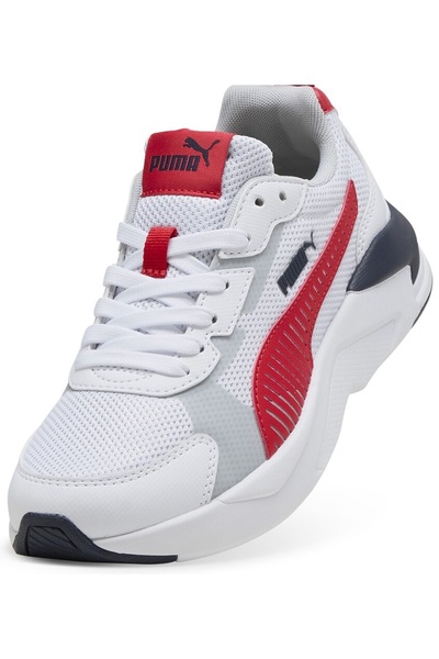Puma 401493 X-Ray 3 LT Jr Unisex Spor Ayakkabı BEYAZ-KIRMIZI