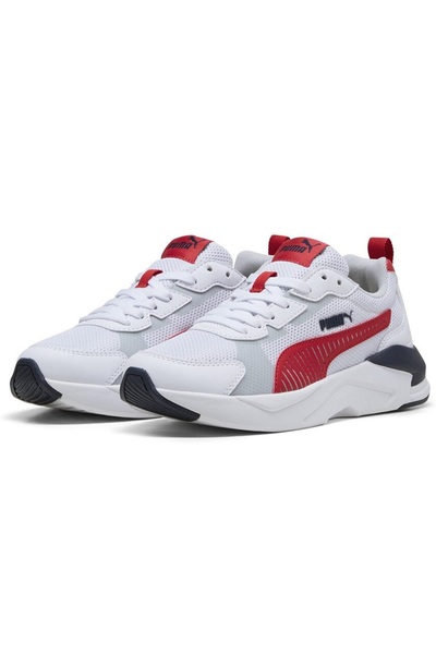 Puma 401493 X-Ray 3 LT Jr Unisex Spor Ayakkabı BEYAZ-KIRMIZI
