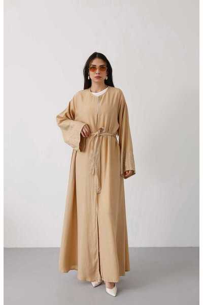 Neways 6642-Parça Boya  Abaya Bej