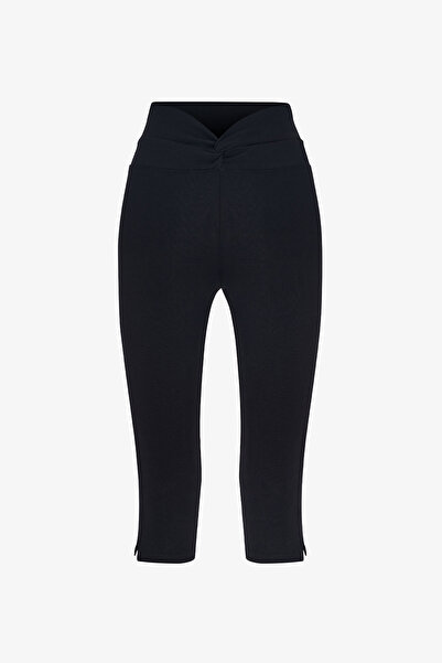 Penti Μαύρο Κολάν Κάπρι με Στριφτή Μέση