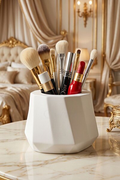 Makeup Organizer Makeup Brush Holder Makeup Organizer Organizer White Color Model 17