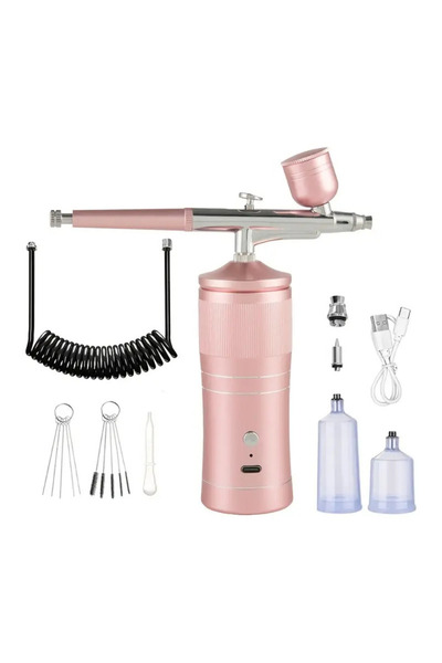 GreaTech Şarjlı Airbrush Boya Tabancası Seti Kompresörlü Tırnak Sanatı, Hobi ...