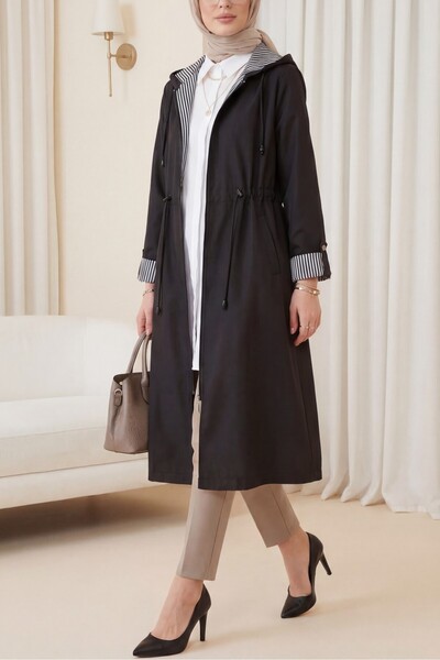 HİJABAYA Καμπαρντίνα με κουκούλα με ελαστικό μανίκι μέσης