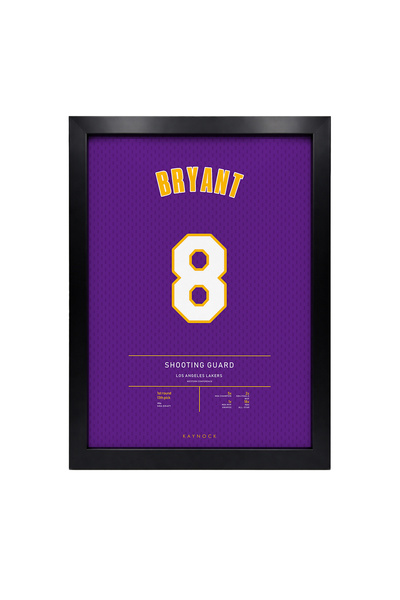 KAYNOCK Kobe Bryant 8, Los Angeles Lakers, Basketbol, Nba Poster Tablo Siyah ...