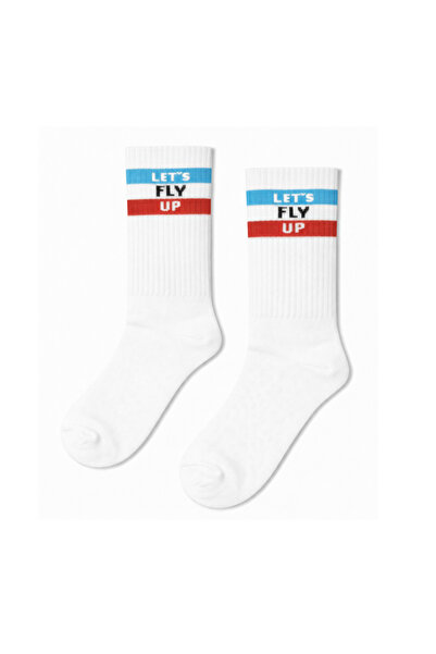 CARNAVAL SOCKS Sosete de tenis scrise Let's Fly Up