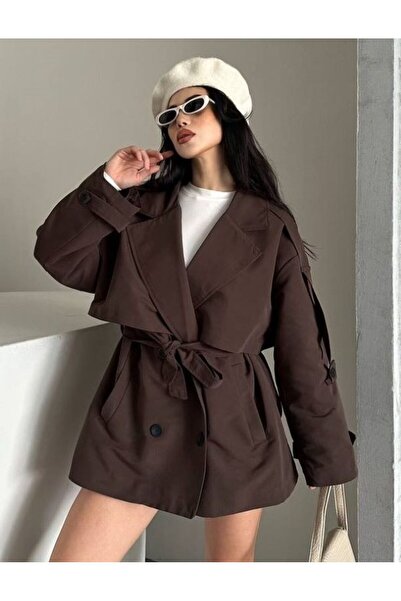 VESS MODA Αντιανεμικό Κοντό Μπουφάν με Λεπτομέρεια Αντιανεμικού Μηχανισμού στ...