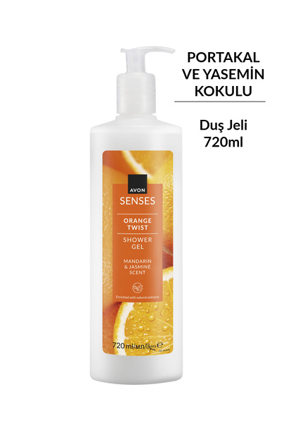 AVON Senses Orange Twist Portakal ve Yasemin Kokulu Duş Jeli 720 Ml.