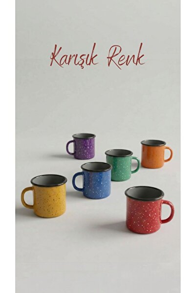 es home collection DESENLİ EMAYE KUPA