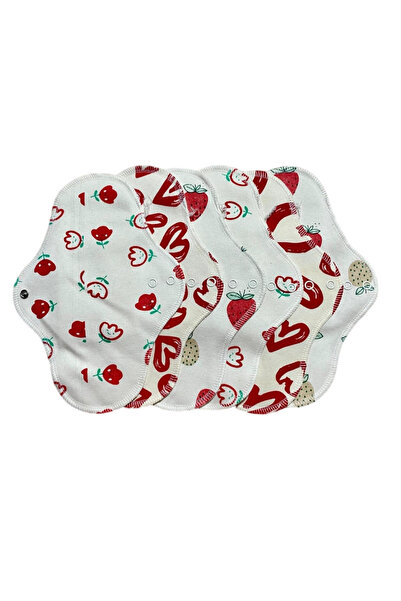 Ponped Bambu Yıkanabilir Doğal Kadın Pedi 6'lı (NORMAL) - Koyu Pembe