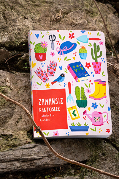 Meli Melek مفكرة ميليميليك كاكتوس الوردية الخالدة (مع ملصقات)