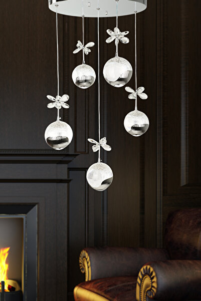 Begüsa Neron 5.Li Avize Krom Kaplama