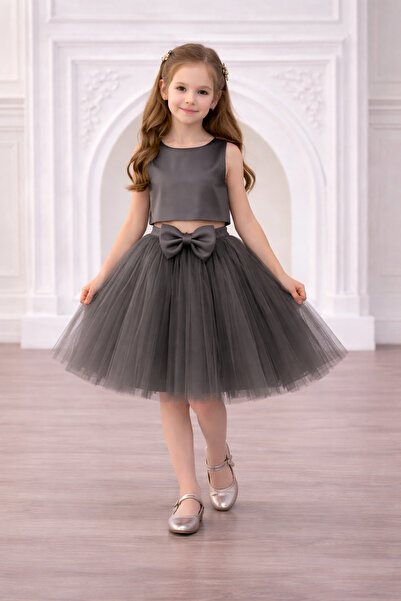 NSMLİFE Fusta tutu pentru fete cu cataramă în față