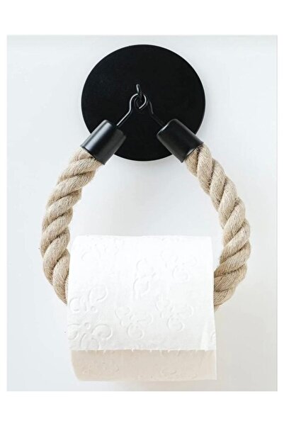 GOLD BE Adhesive Rope Towel or Toilet Paper Hanger – No Drilling Required