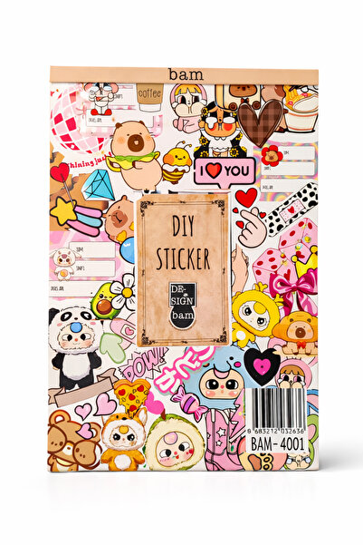 Ecrou Carte cu autocolante veselă și colorată, 16 pagini