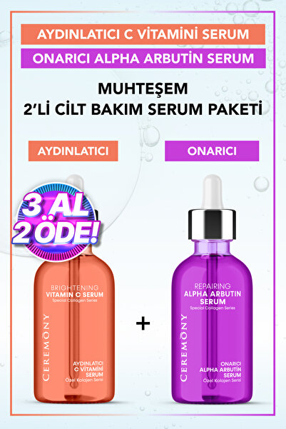 Ceremony Onarıcı Alpha Arbutin + Canlandırıcı C Vitamini Cilt Bakım Serumu 30 Ml