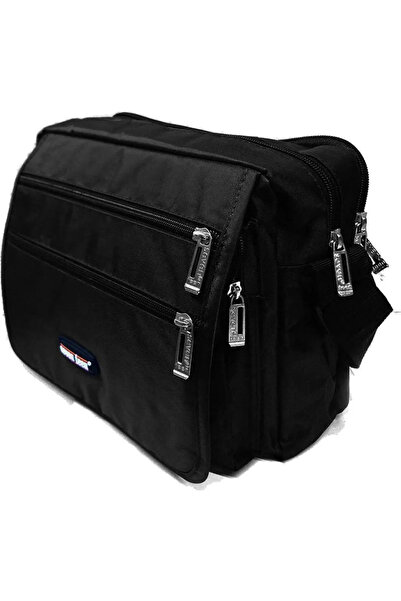 SEVENTEEN Geantă neagră mare de 22 x 27 cm (2246)